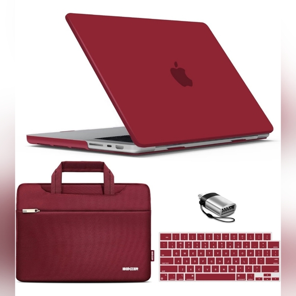 Ibenzer Laptop Case w/hardshell & keyboard cover For Mac Book 14 Pro - Picture 2 of 8